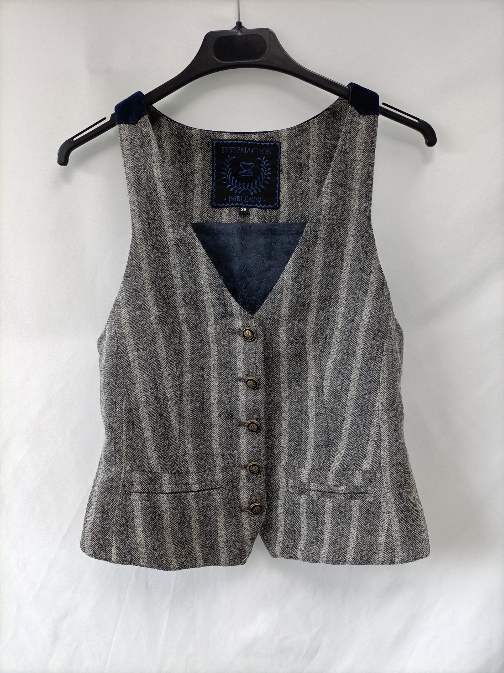 SYSTEMACTION.Chaleco jaspeado t.38