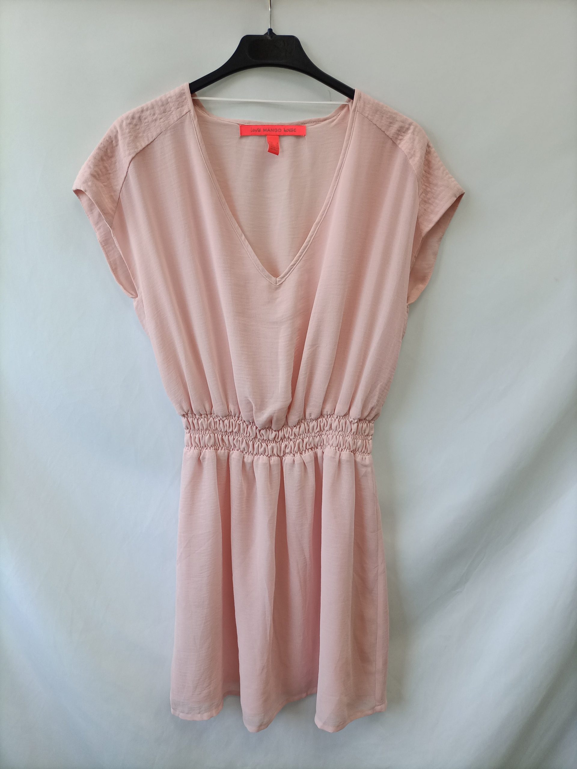 MANGO.Vestido rosita T.xs