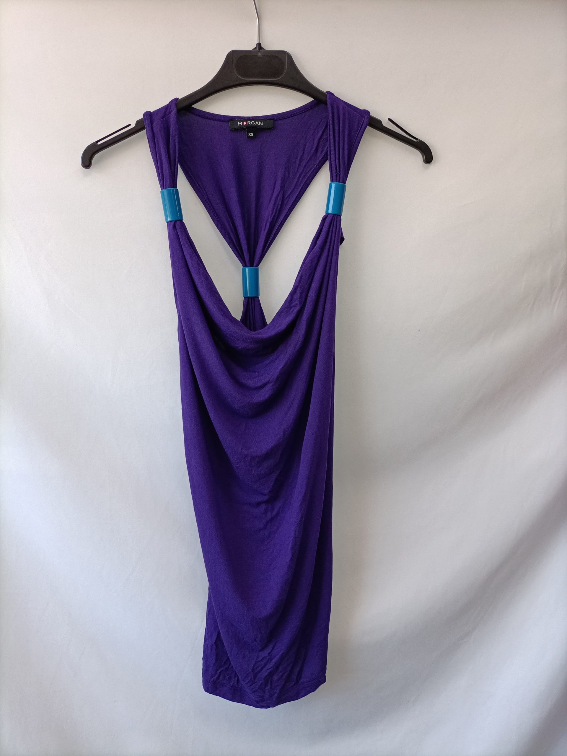 MORGAN.Top largo morado T.xs