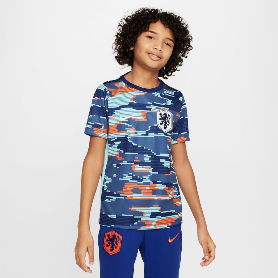 Holanda Camiseta de entrenamiento Dri-FIT Academy Pro Antes del partido - Vacío azul/Blanco Niños