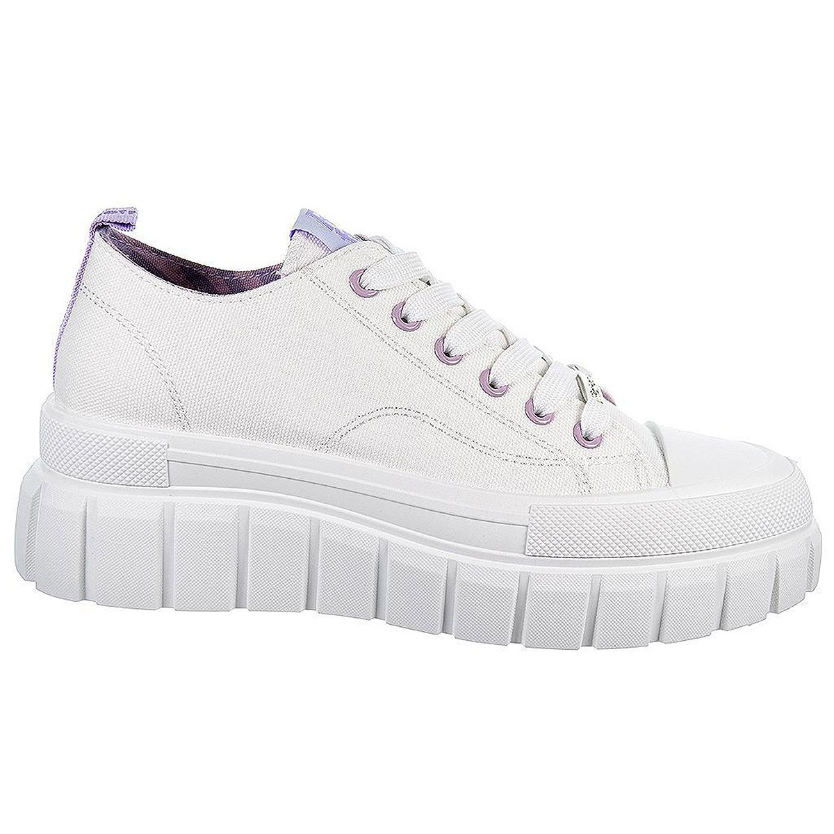 170746 Refresh Zapatilla Lona Cordones Mujer. Antideslizante