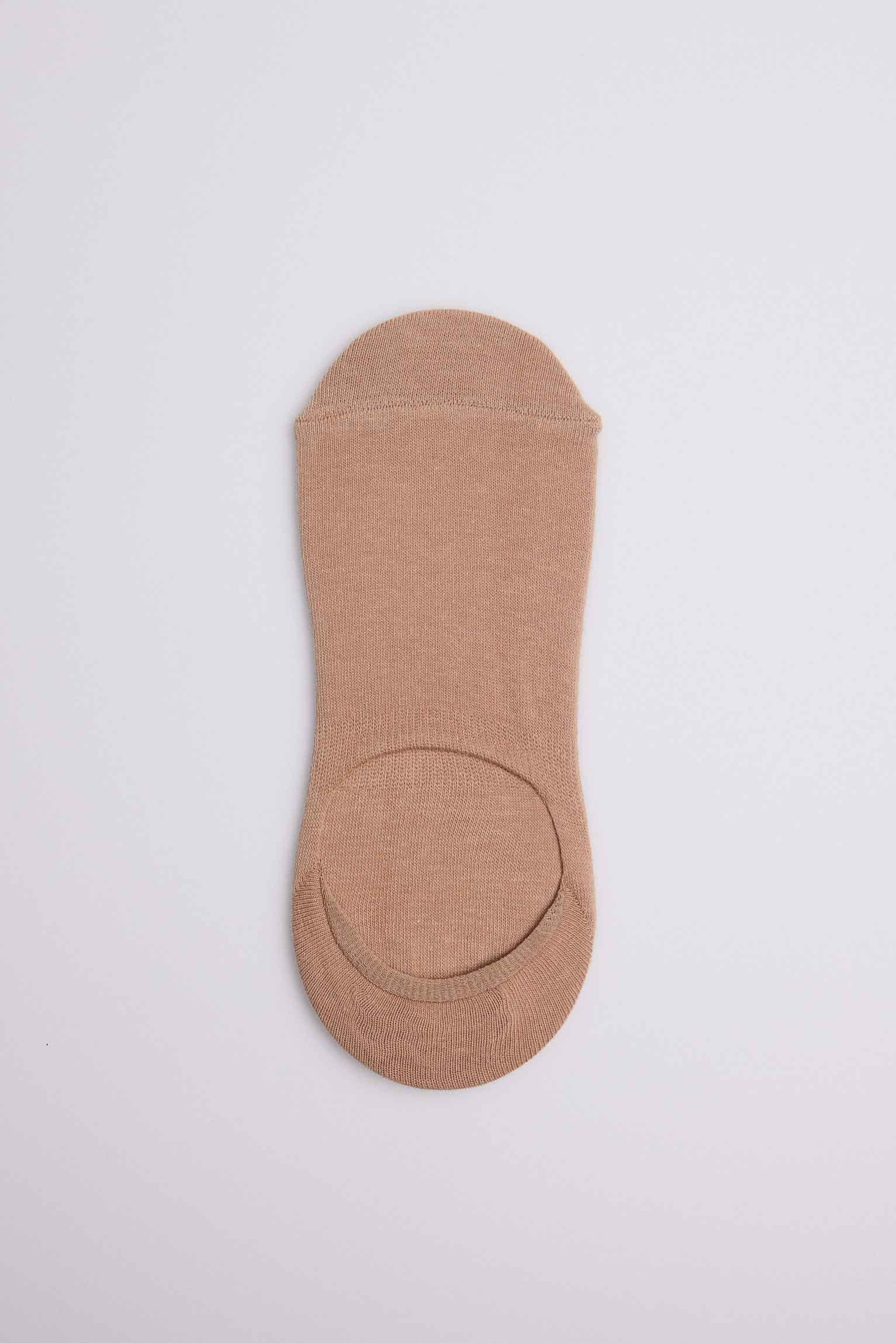 Calcetines pinky básicos invisibles beige
