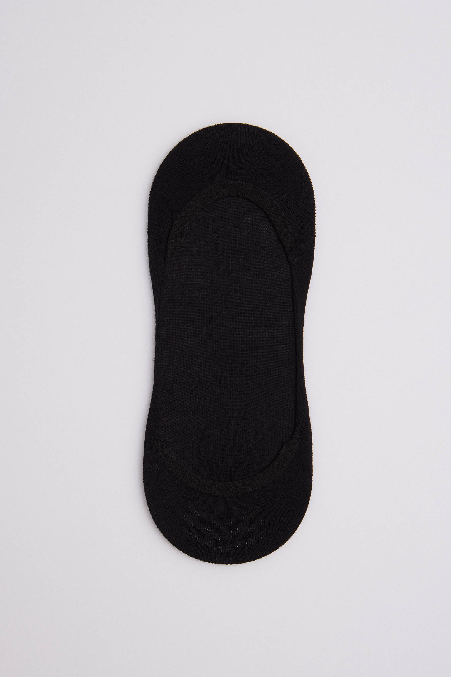 Pack 2 calcetines pinky invisibles algodón negro