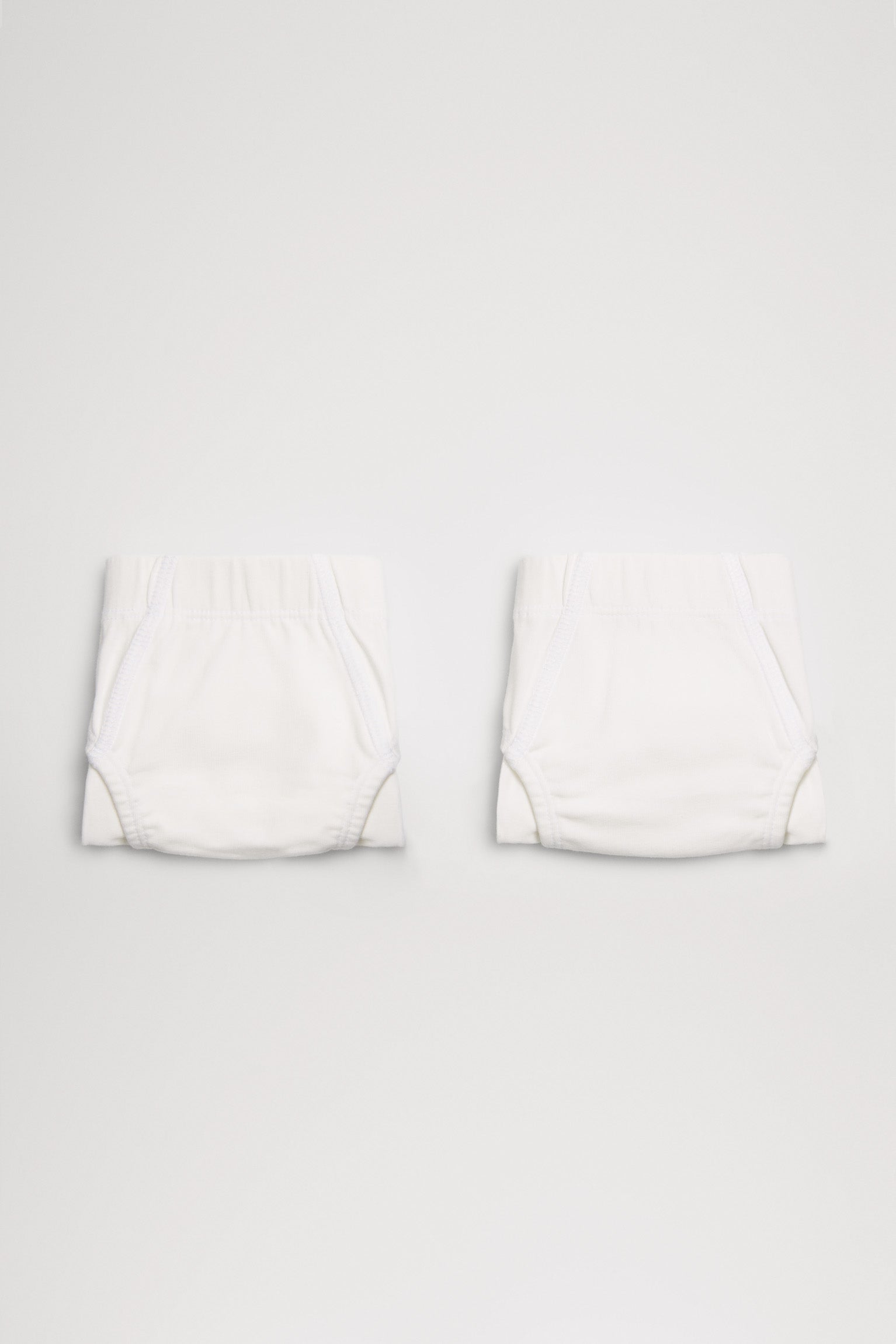 Pack de 2 slips de niño algodón blancos
