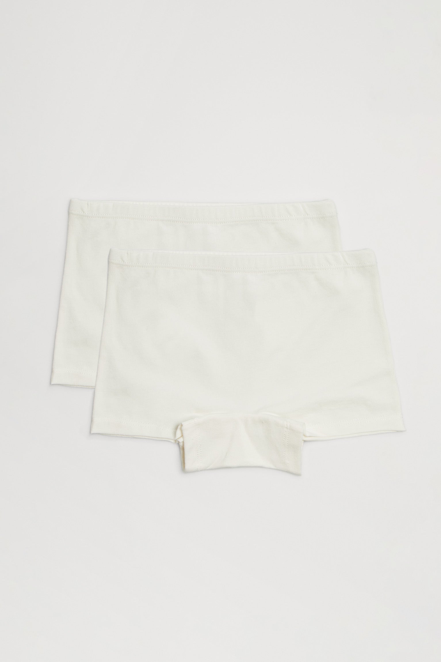 Pack de 2 culottes de niña algodón blancos