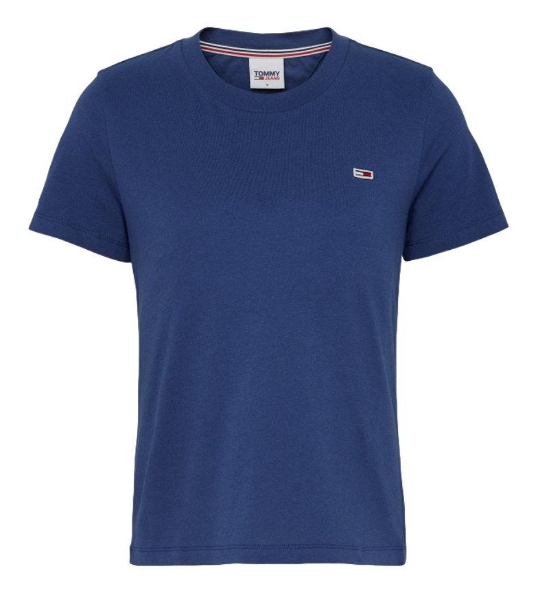 Tommy Jeans Camiseta TJW Regular Jersey C Neck azul