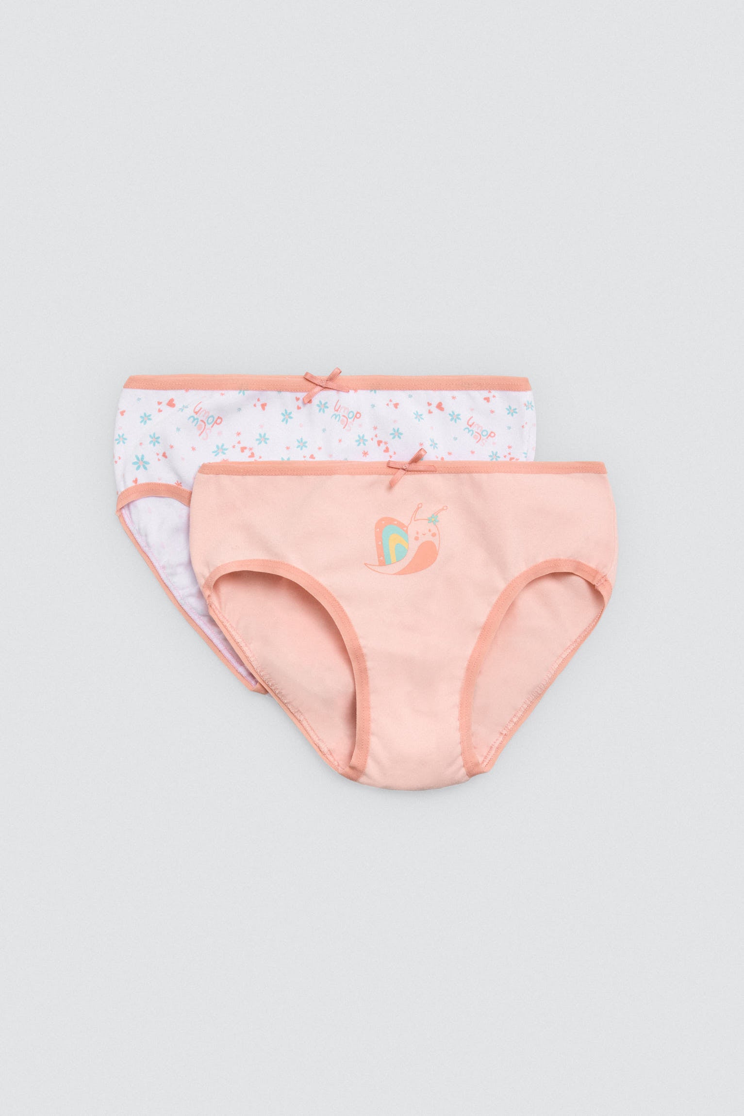 Pack 2 bragas infantiles algodón estampadas Slow down