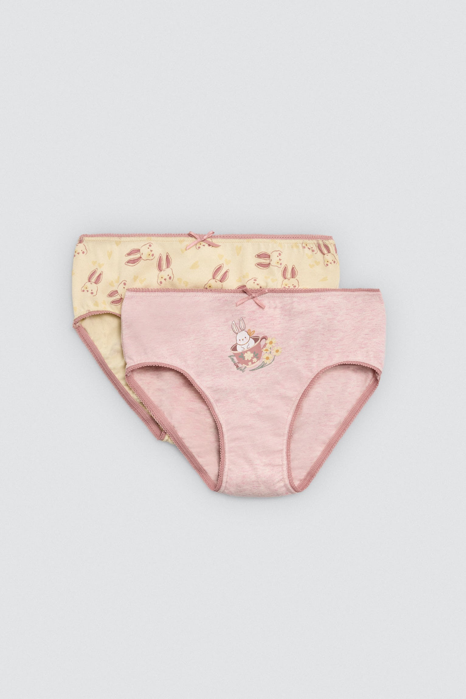 Pack 2 bragas infantiles algodón estampadas Tea time