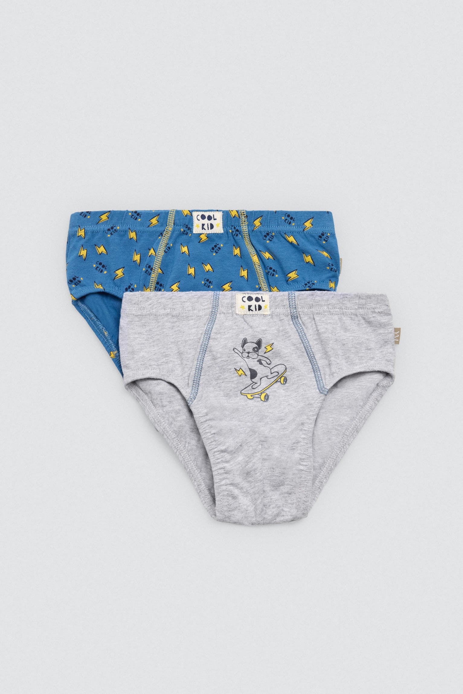 Pack 2 slips infantil algodón estampados Cool Kid
