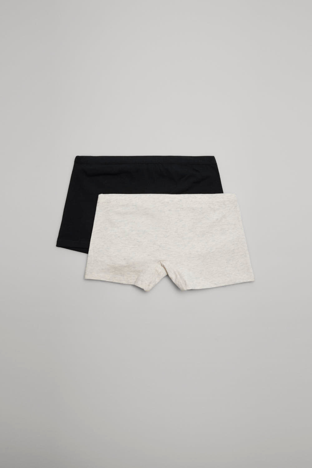 Pack de 2 culottes juveniles negro y gris