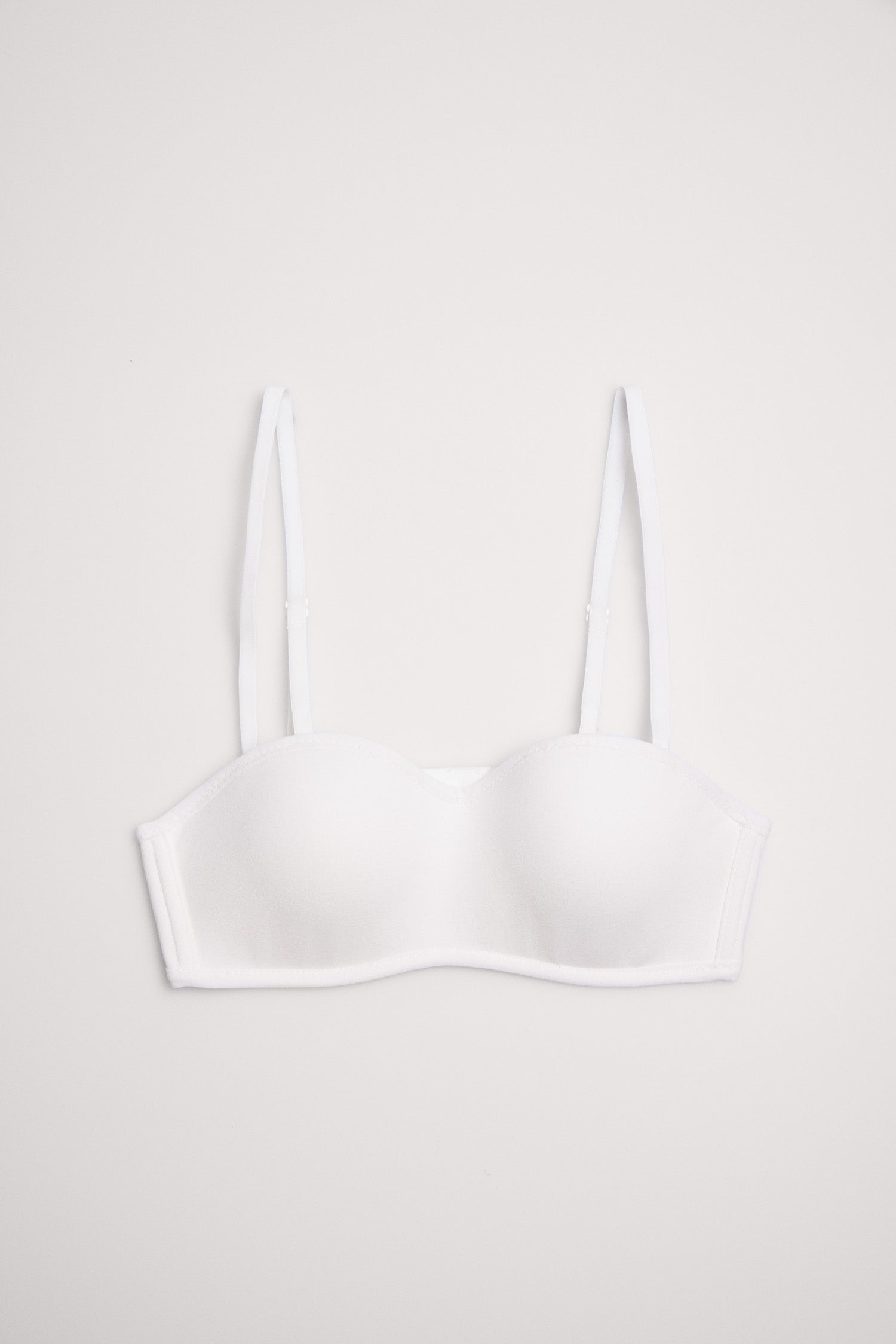 Sujetador bandeau juvenil blanco