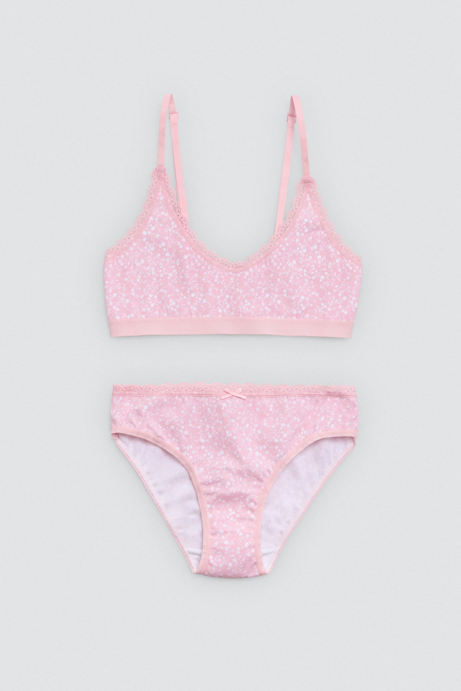 Conjunto interior juvenil top y braga