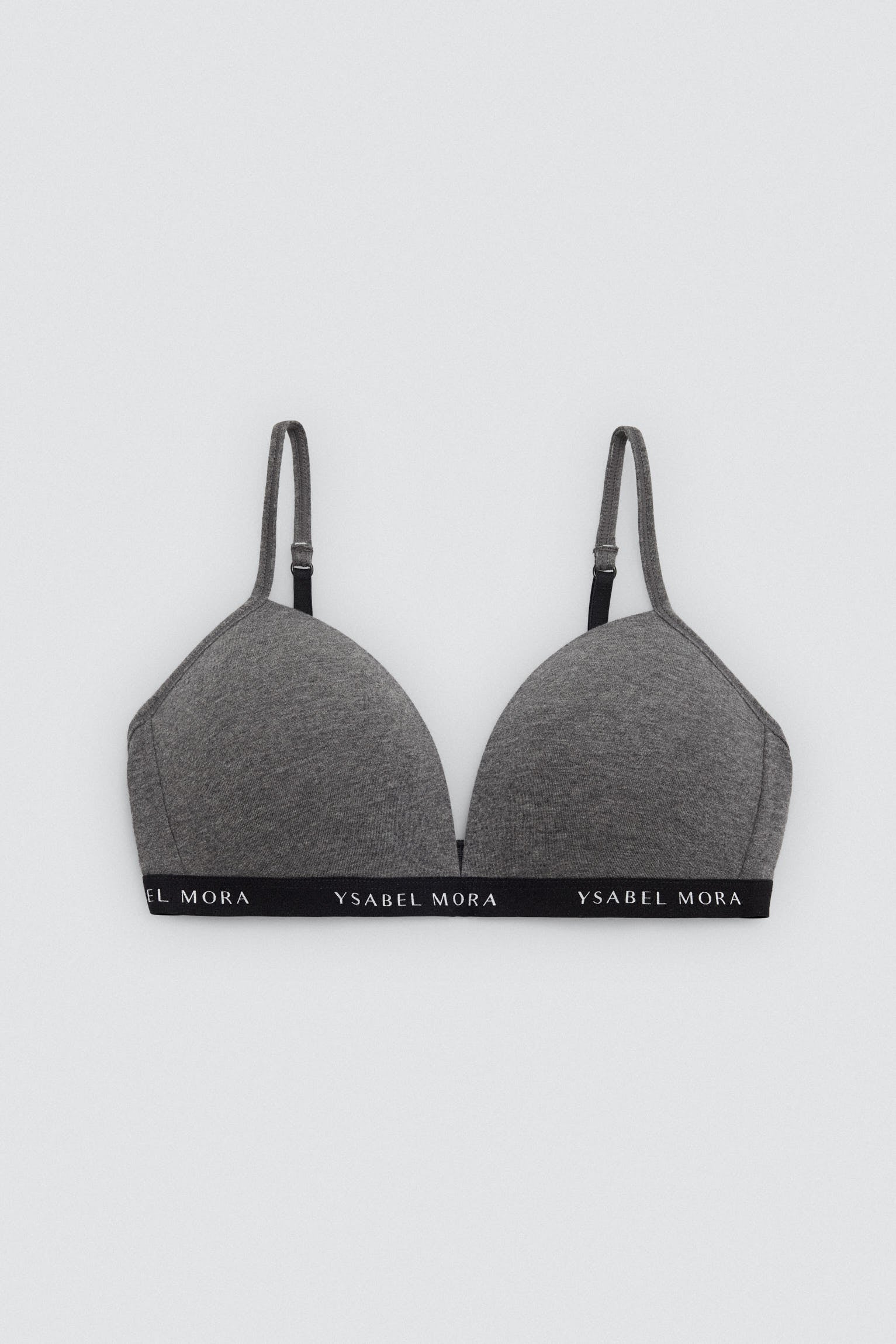 Sujetador juvenil algodón sin aro marengo