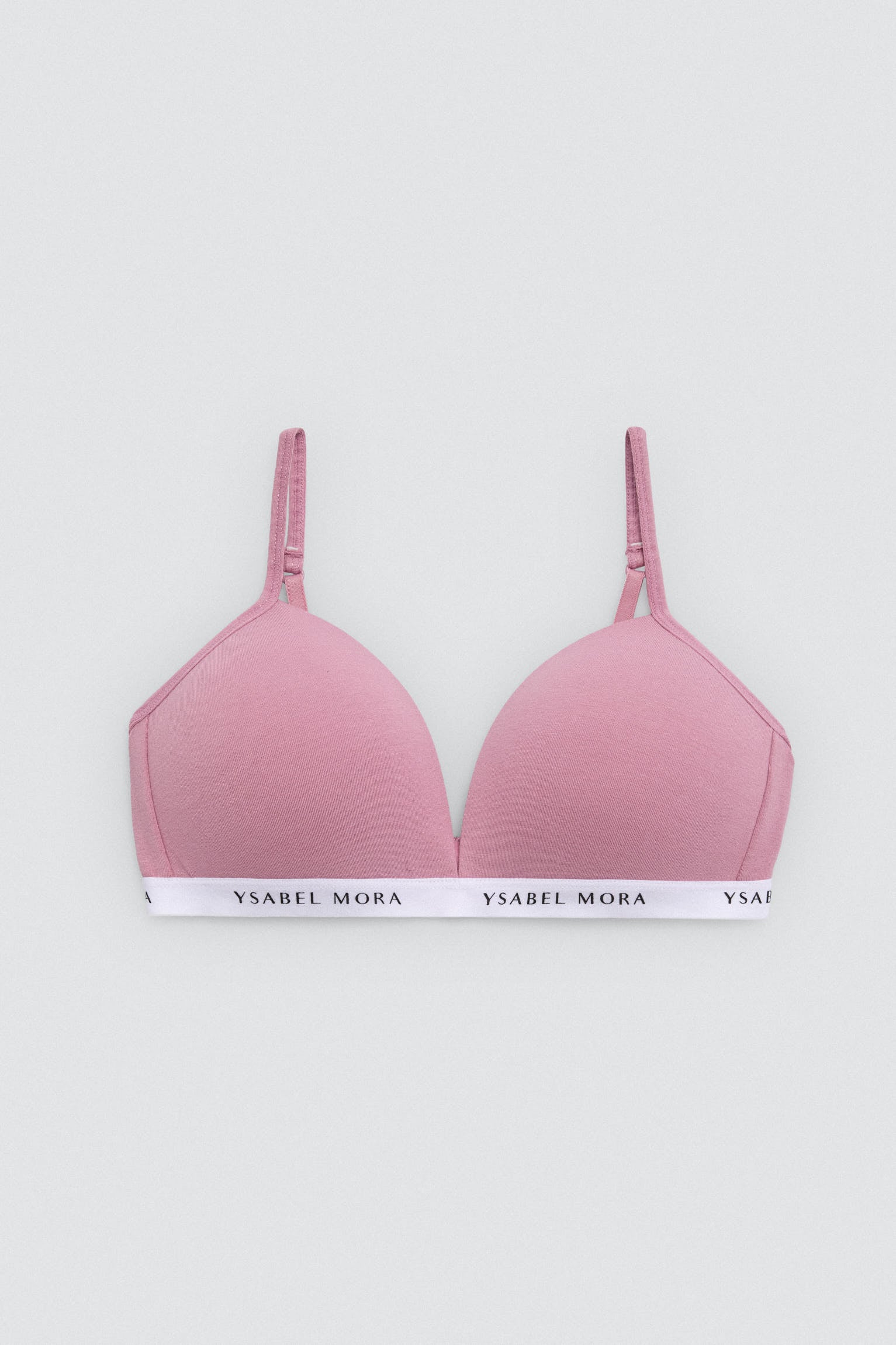 Sujetador juvenil algodón sin aro rosa