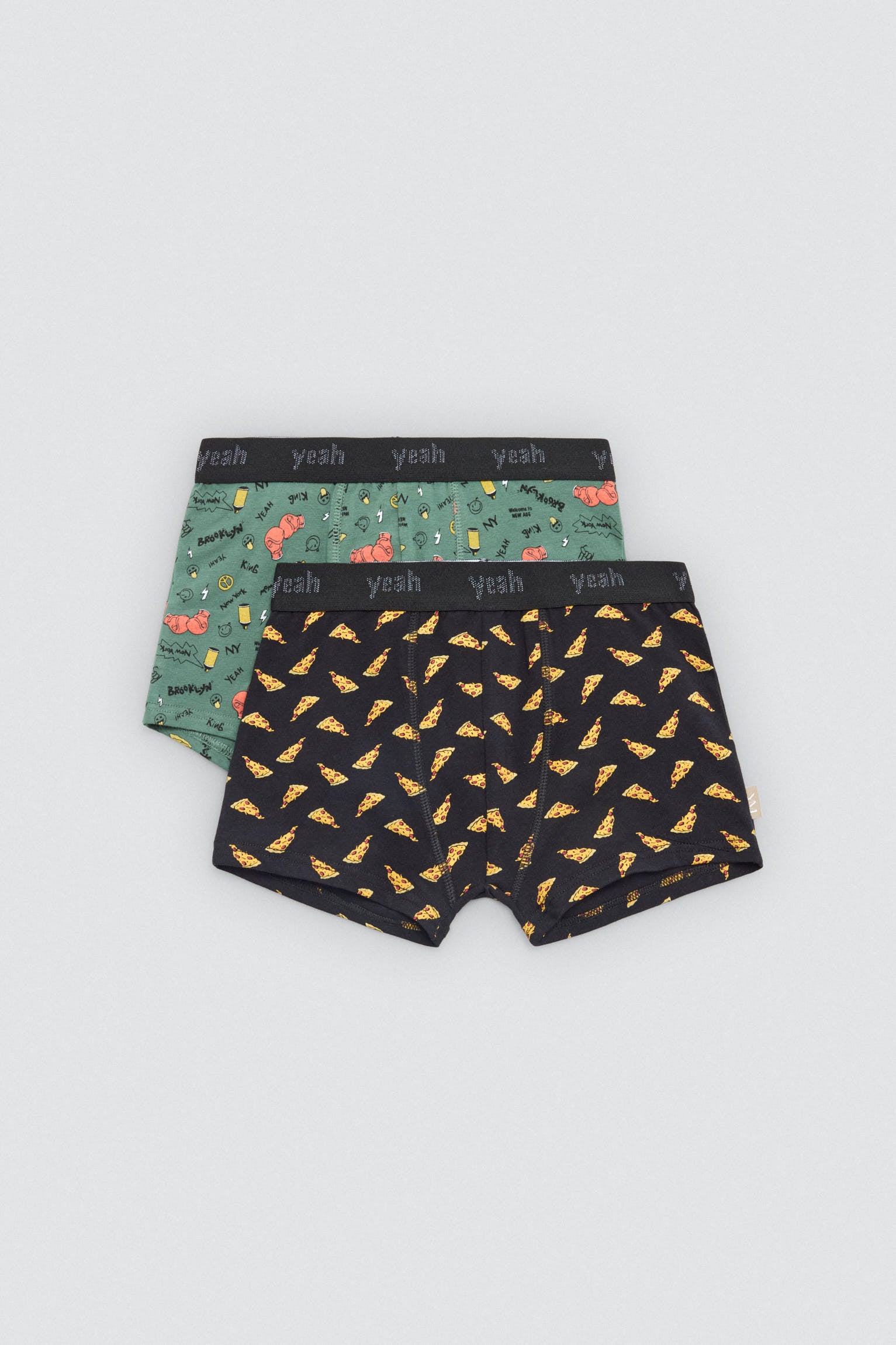 Pack 2 bóxers juveniles algodón estampados Yeah