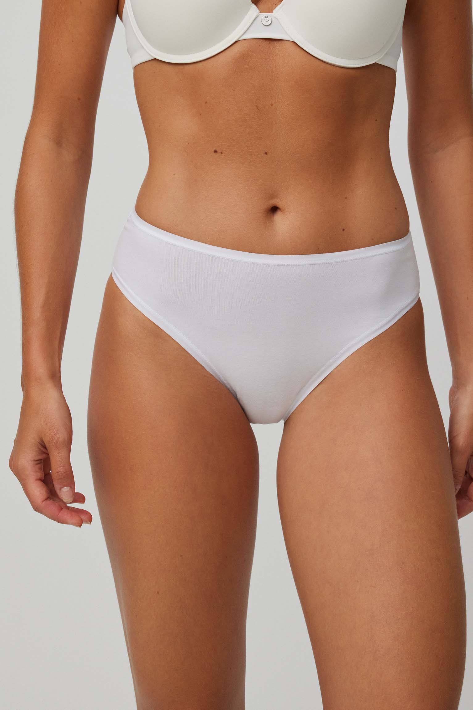 Pack de 2 bragas midi básicas blanco