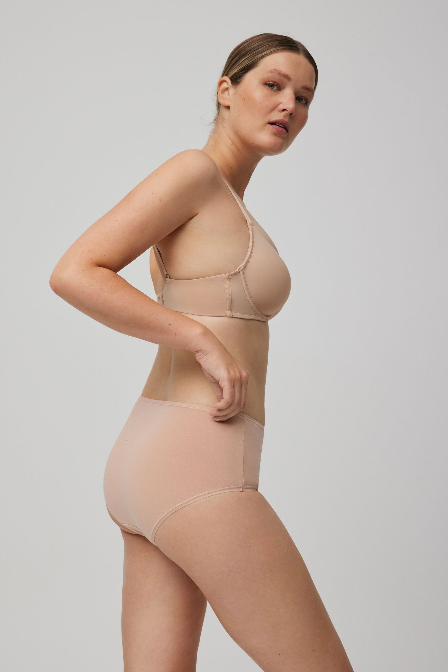 Pack de 2 bragas altas básicas nude