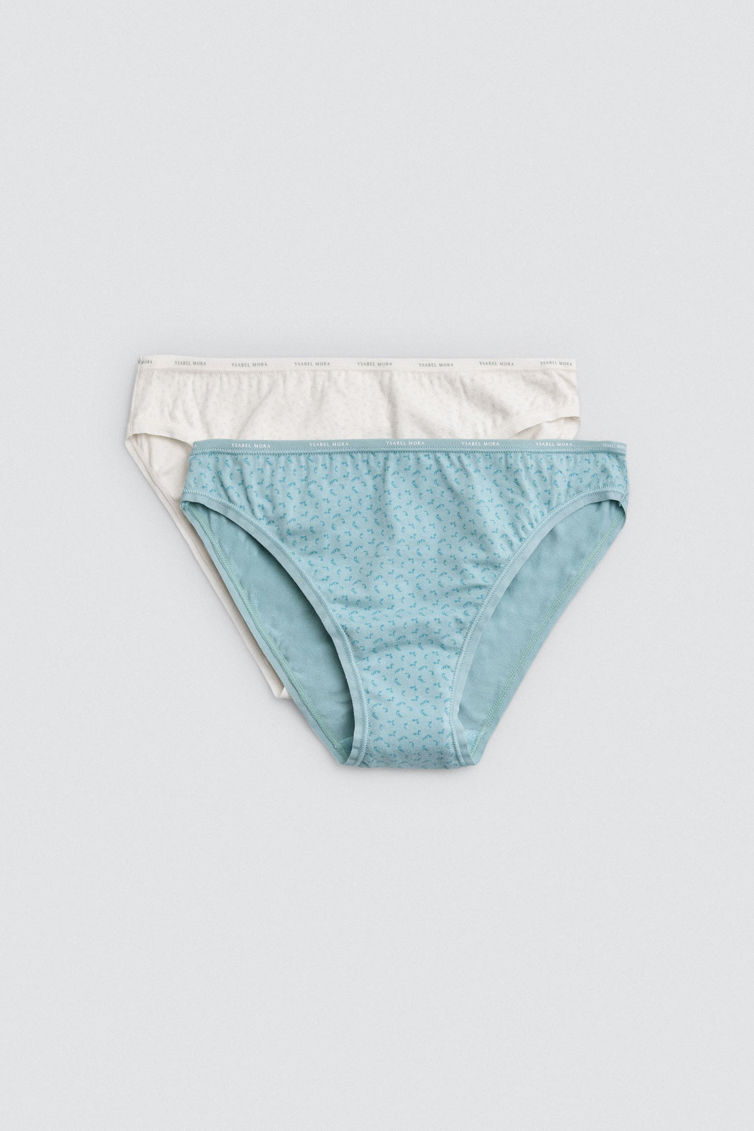 Pack 2 bragas mini algodón estampados suaves