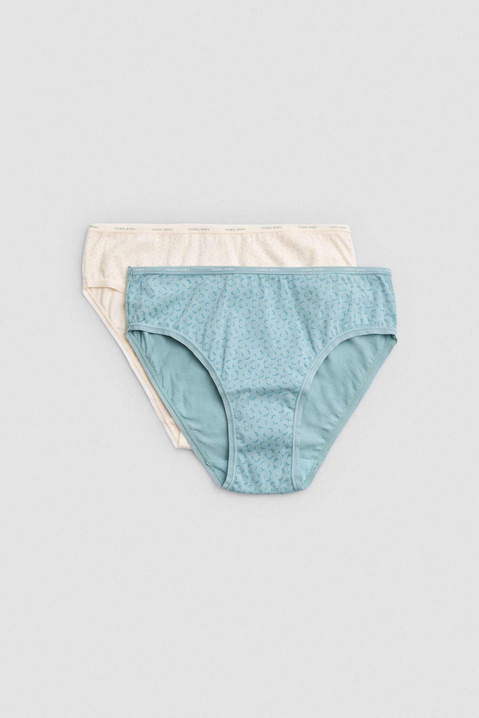 Pack 2 bragas midi algodón estampados suaves