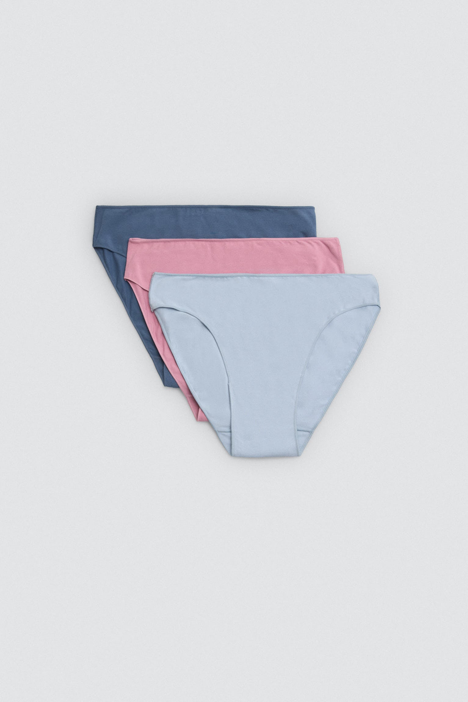 Pack 3 bragas midi básicas algodón