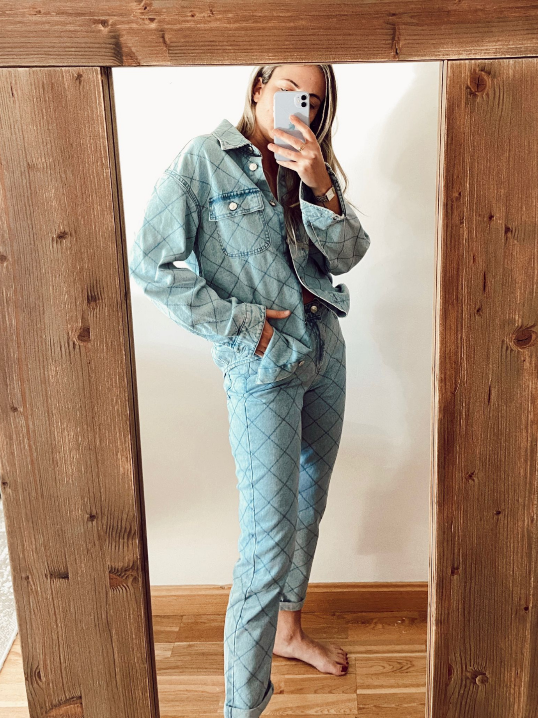 Primark.Jeans dibujo costuras T.38