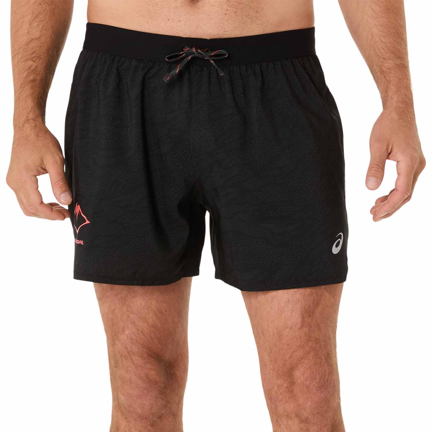 ASICS Fujitrail Printed 5in Shorts Performance Black