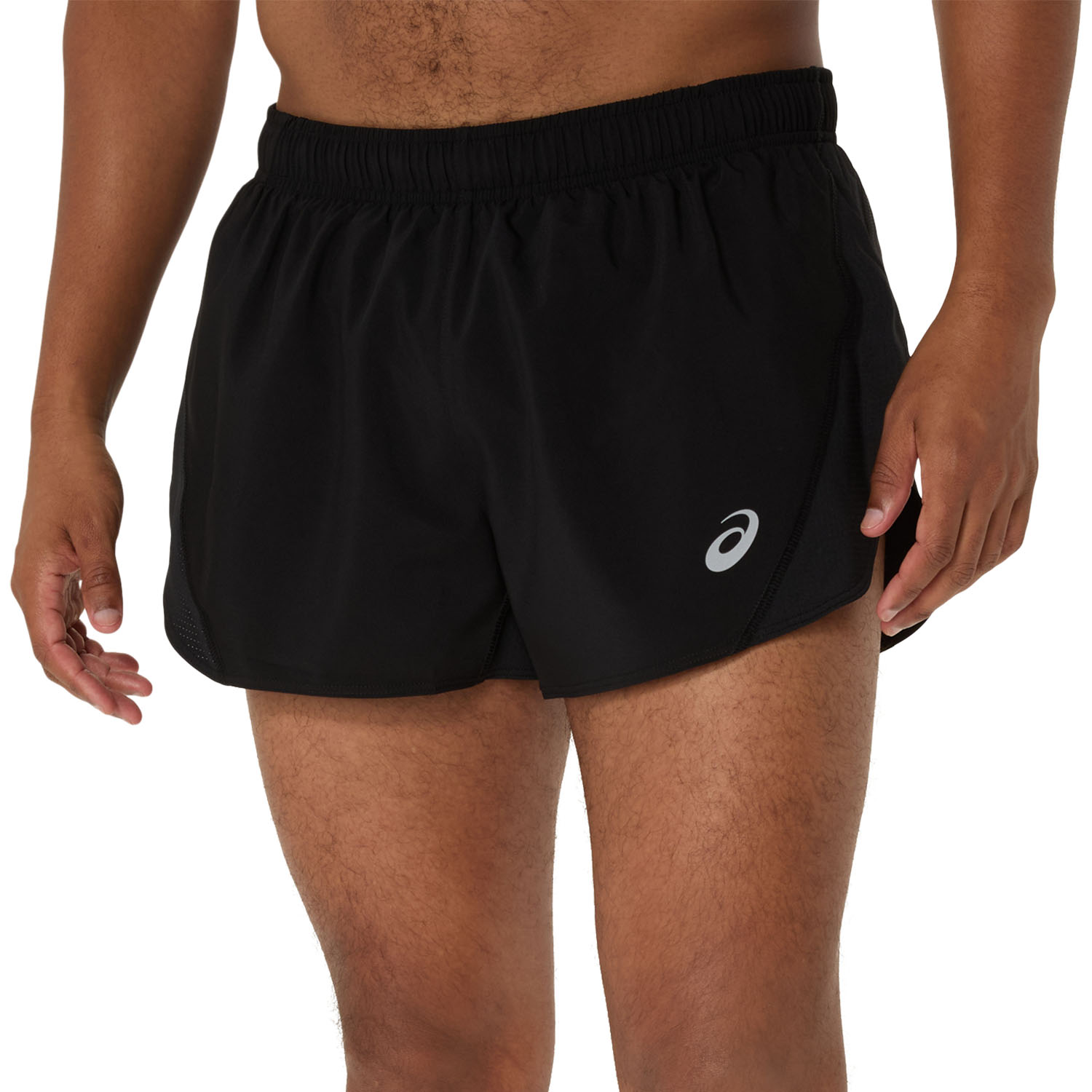 ASICS Core Split Logo 2.5in Shorts Performance Black