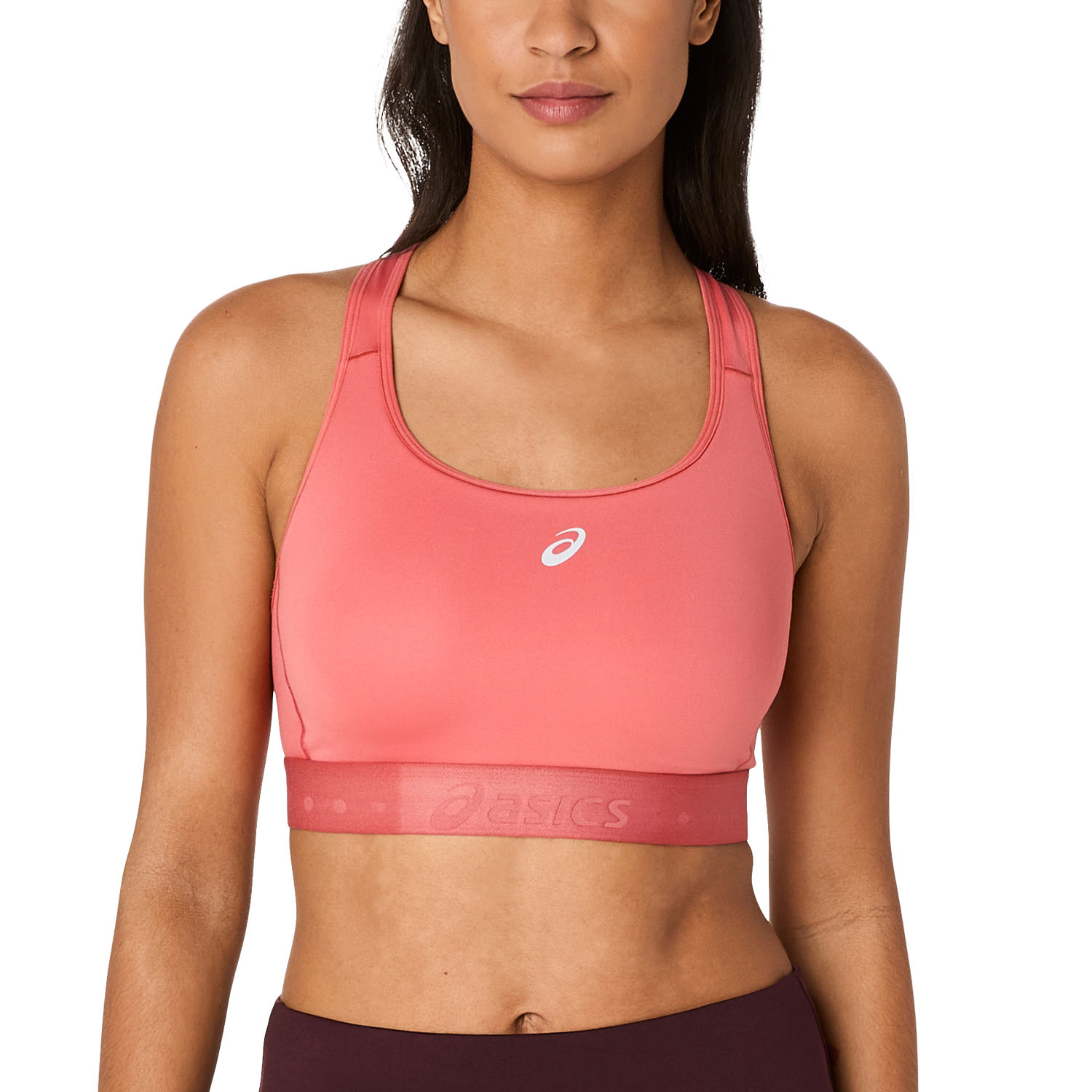 ASICS Road Sujetador Deportivo Dark Pink Clay