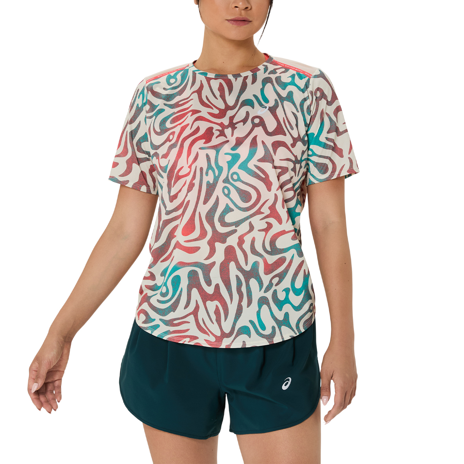 ASICS Road All Over Print Camiseta Birch