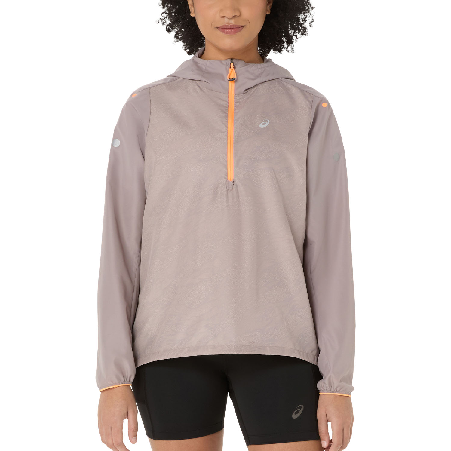 ASICS Fujitrail Windbreaker Chaqueta Rainstorm Grey