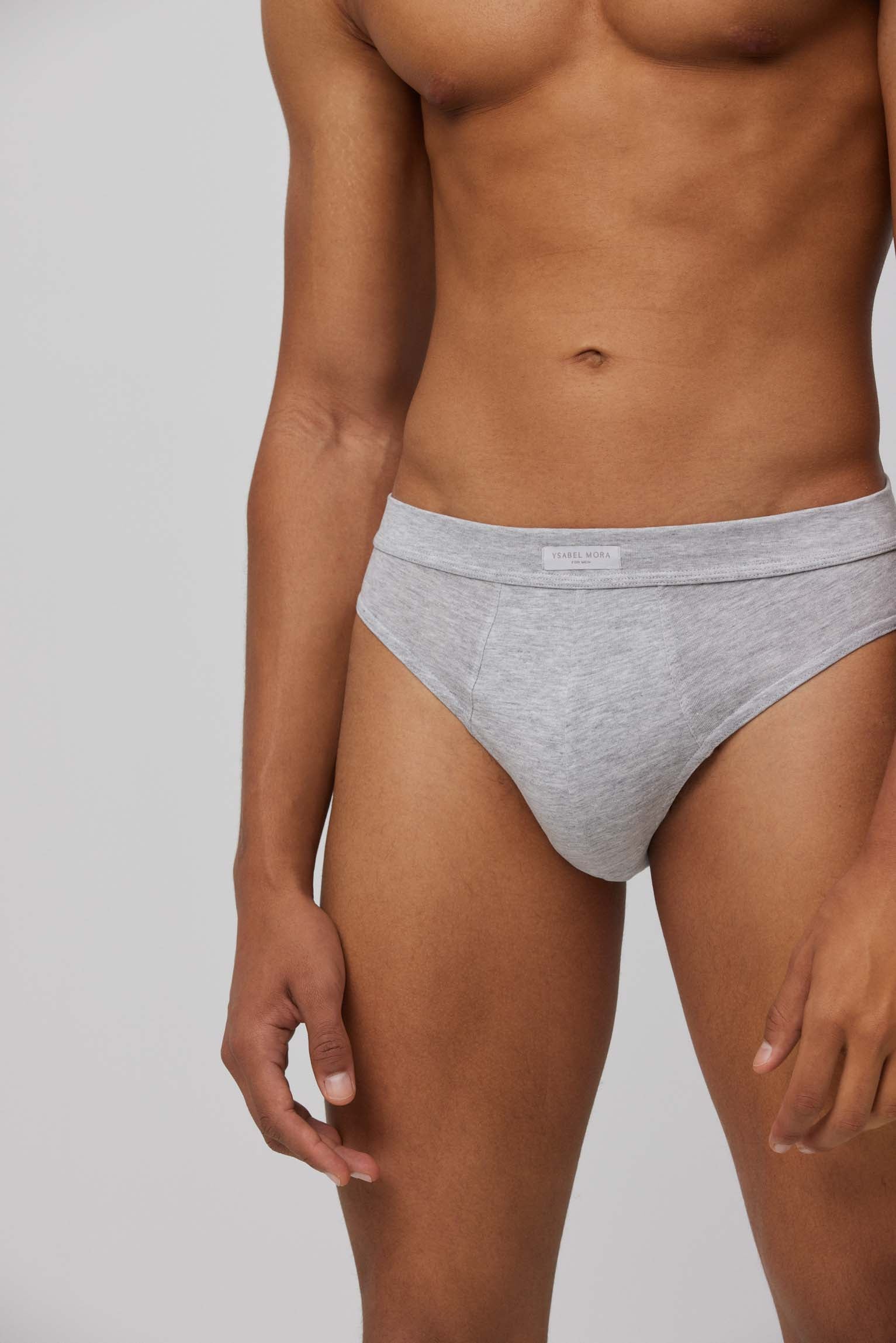 Calzoncillos slip básicos gris