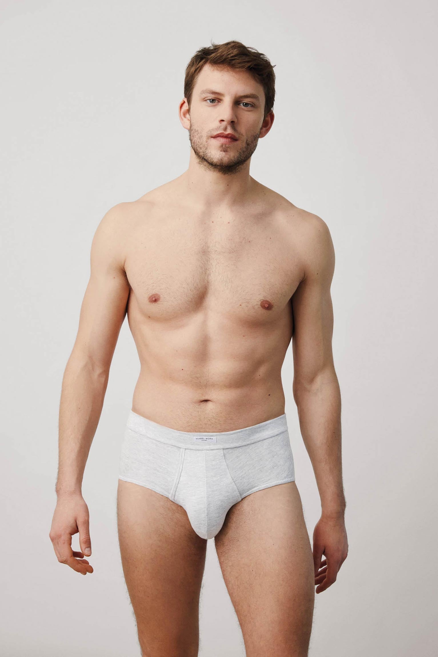 Slip con abertura gris