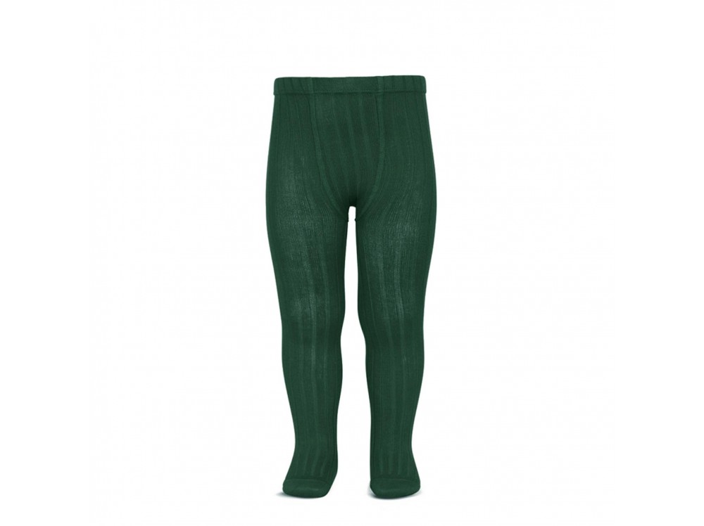 Leotardo verde de canalé Cóndor