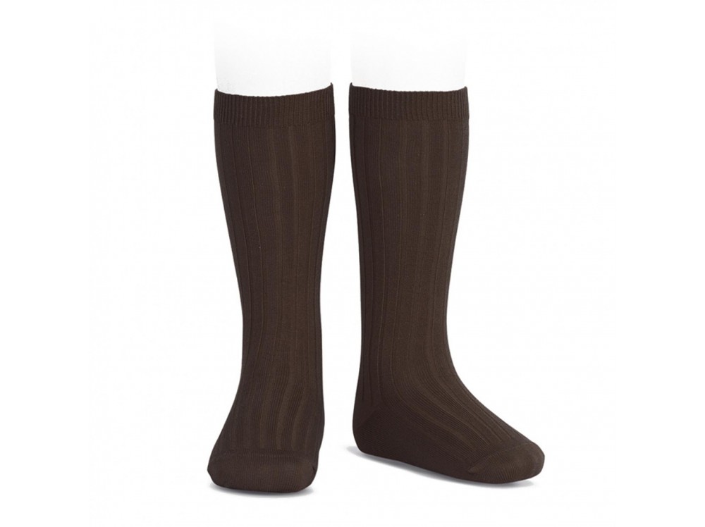 Calcetín alto color marrón de canale Cóndor