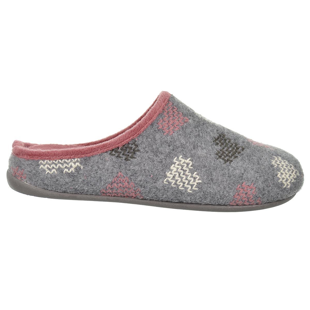 20189 Cmconfort Zapatilla Casa Acolchada Suela Goma Mujer