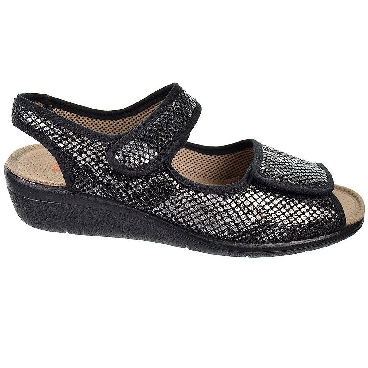 20265 CMCONFORT Zapatilla SANDALIA textil metalizado