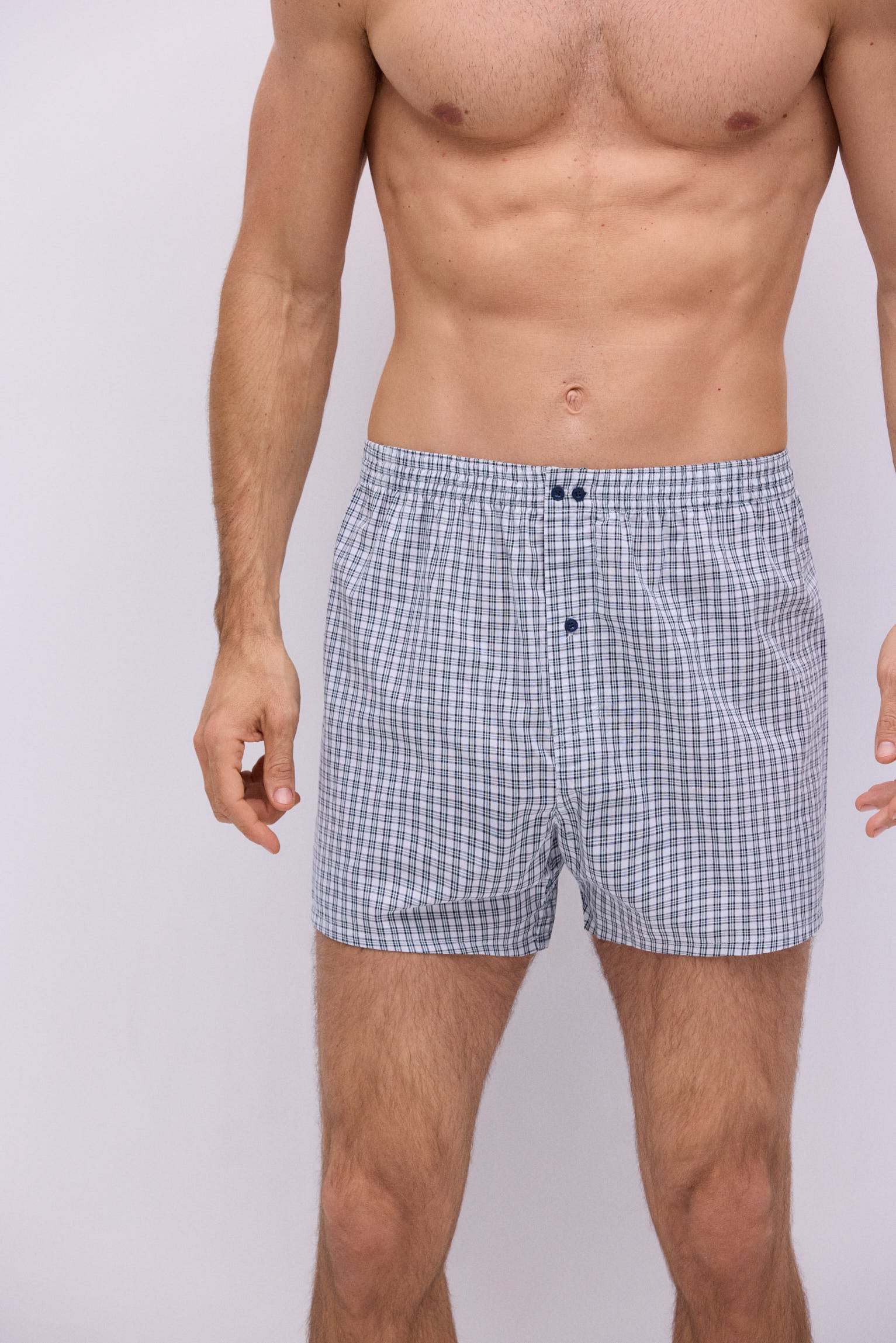 Bóxer de tela cuadro tattersall