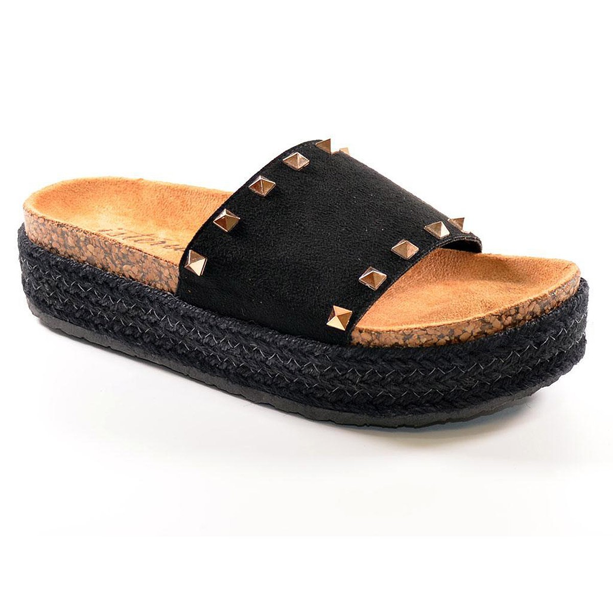 21053 Isteria Mujer Chancla Zueco Plataforma Yute