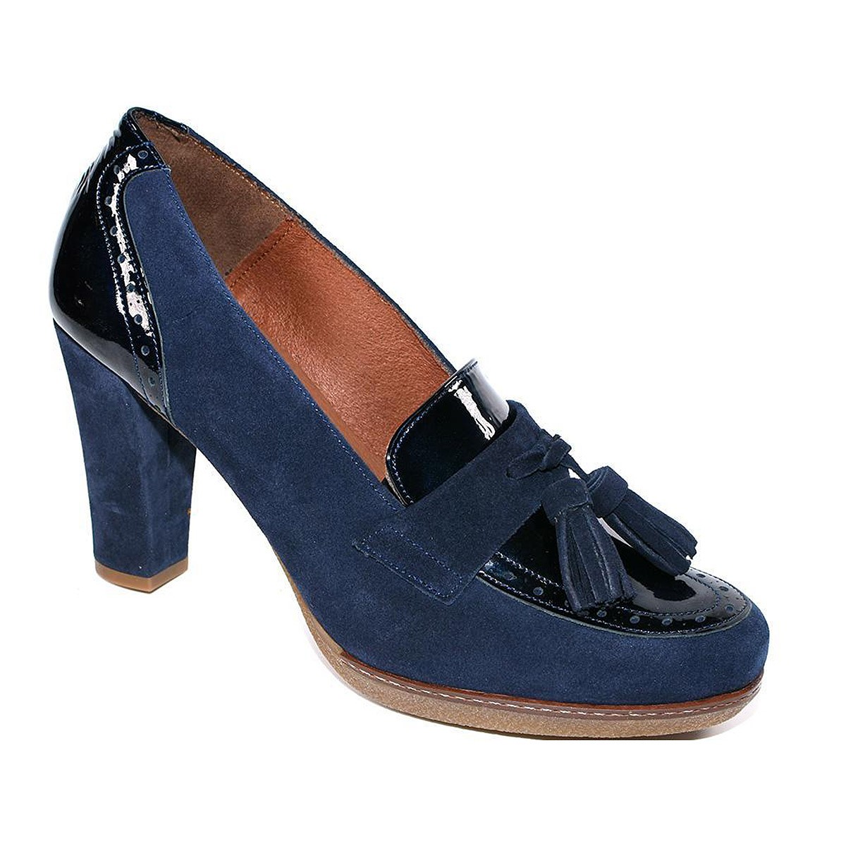 2191 Desireé Zapato Piel Plataforma Tacón antideslizante Mujer