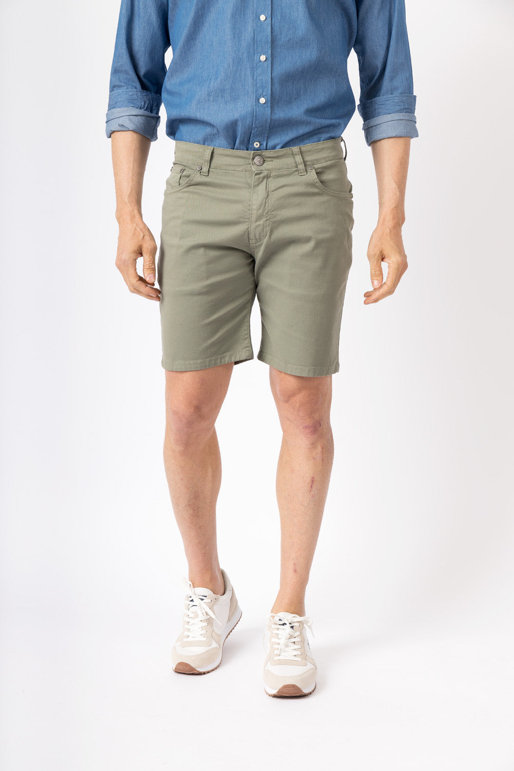 Bermuda Cinco Bolsillos Kaki
