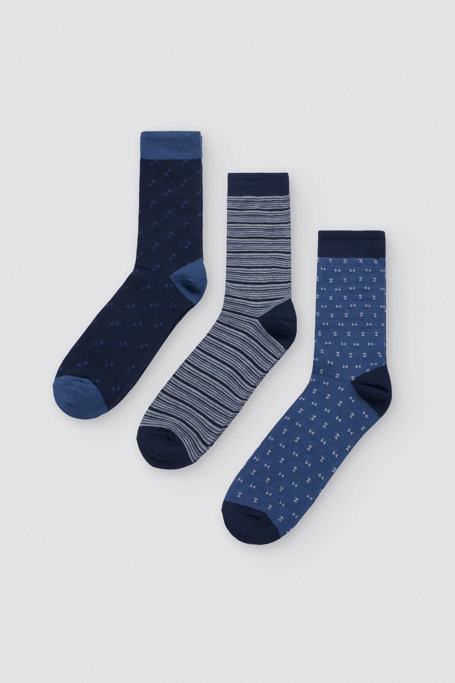 Pack 3 calcetines bambú hombre estampados