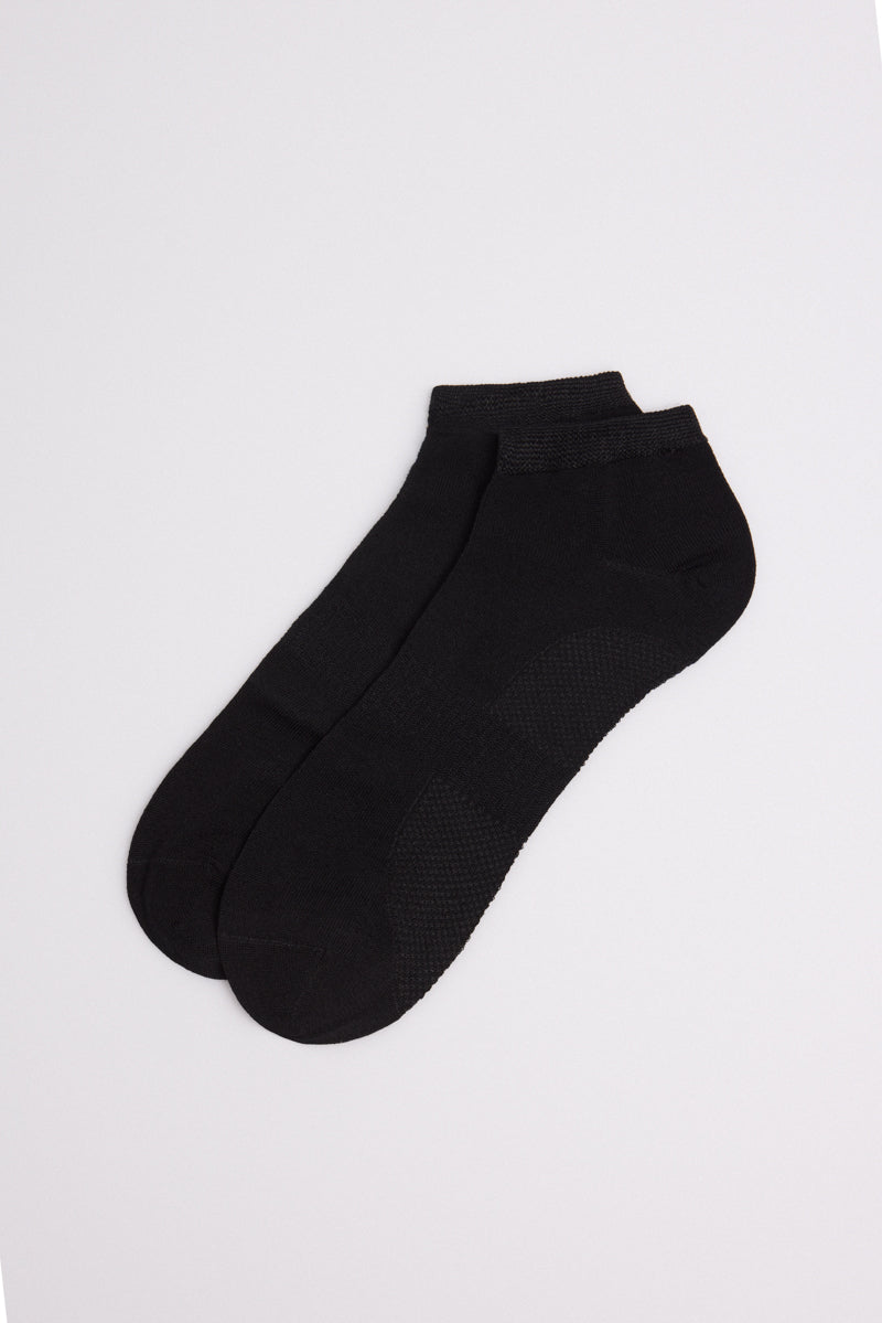 Pack 3 calcetines deportivos tobilleros negro