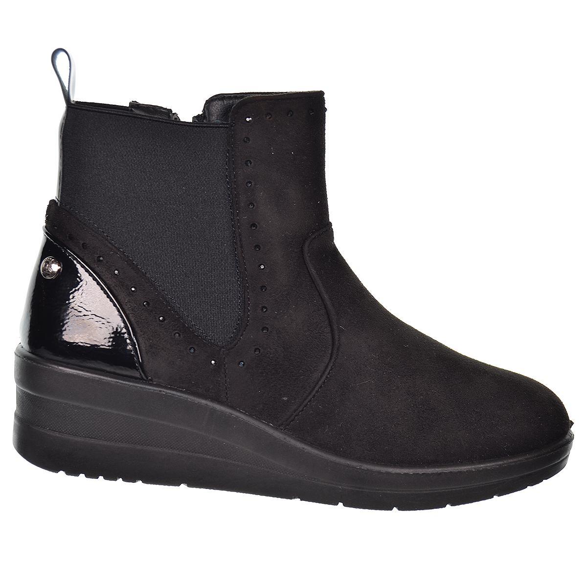 22409 Amarpies Botín Antelina Elásticos y Cremallera Mujer