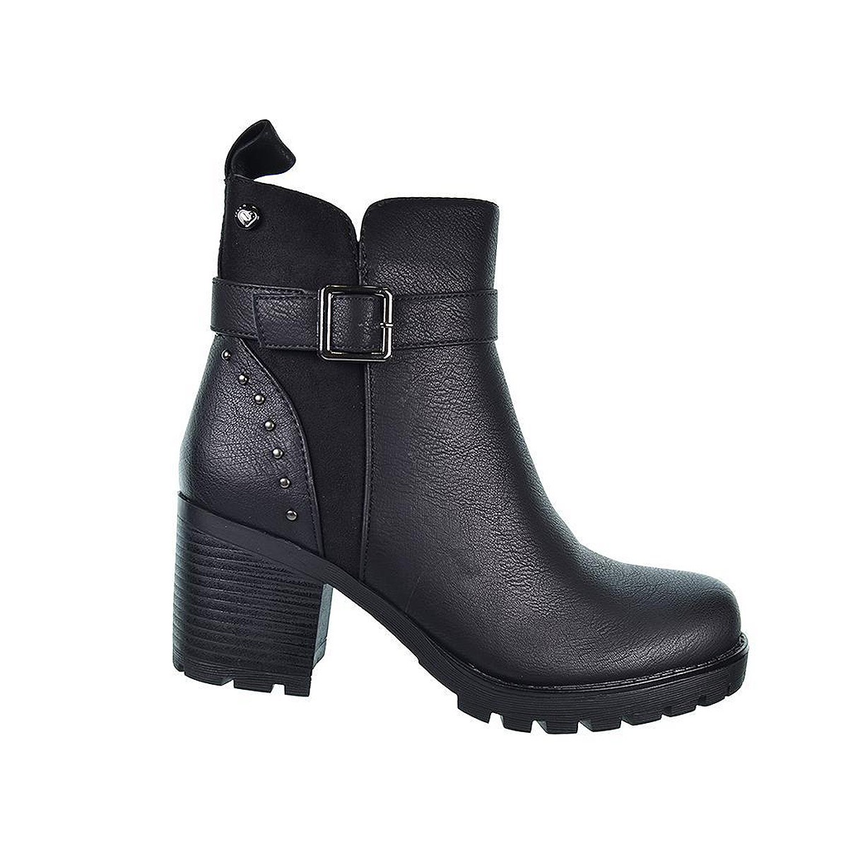 22520 Amarpies Botín Acolchado Cremallera Tacon Ancho Mujer