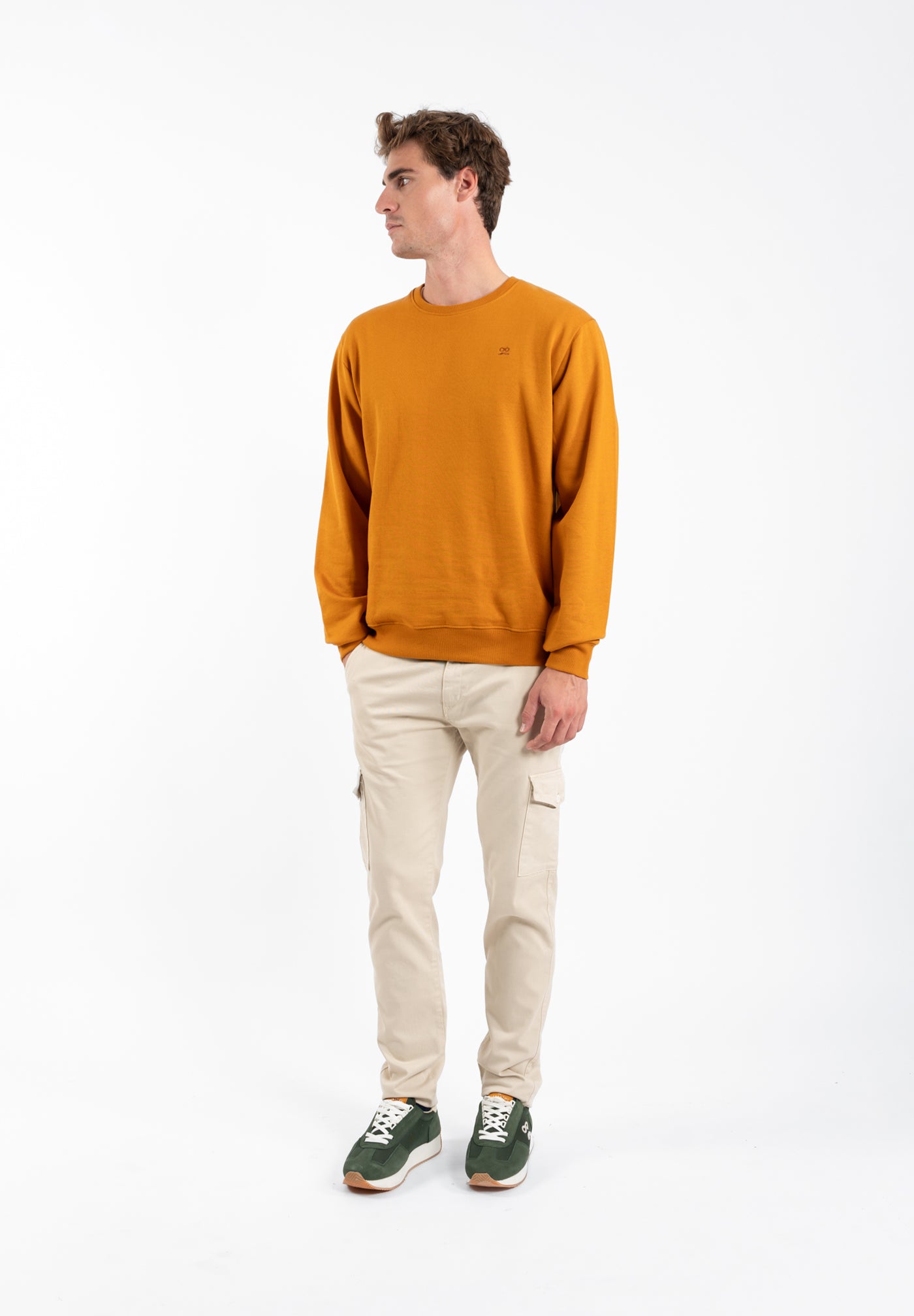 Sudadera Print Espalda Caramelo