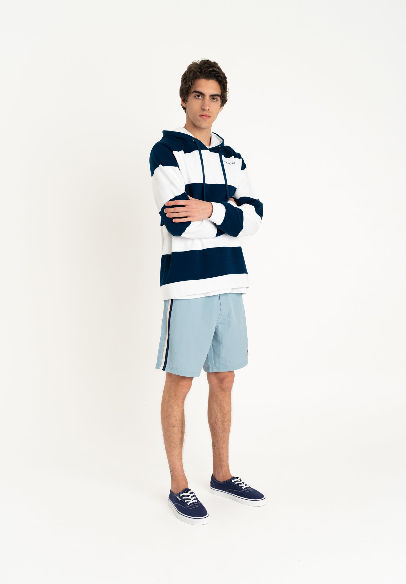 Sudadera Rayas Marino