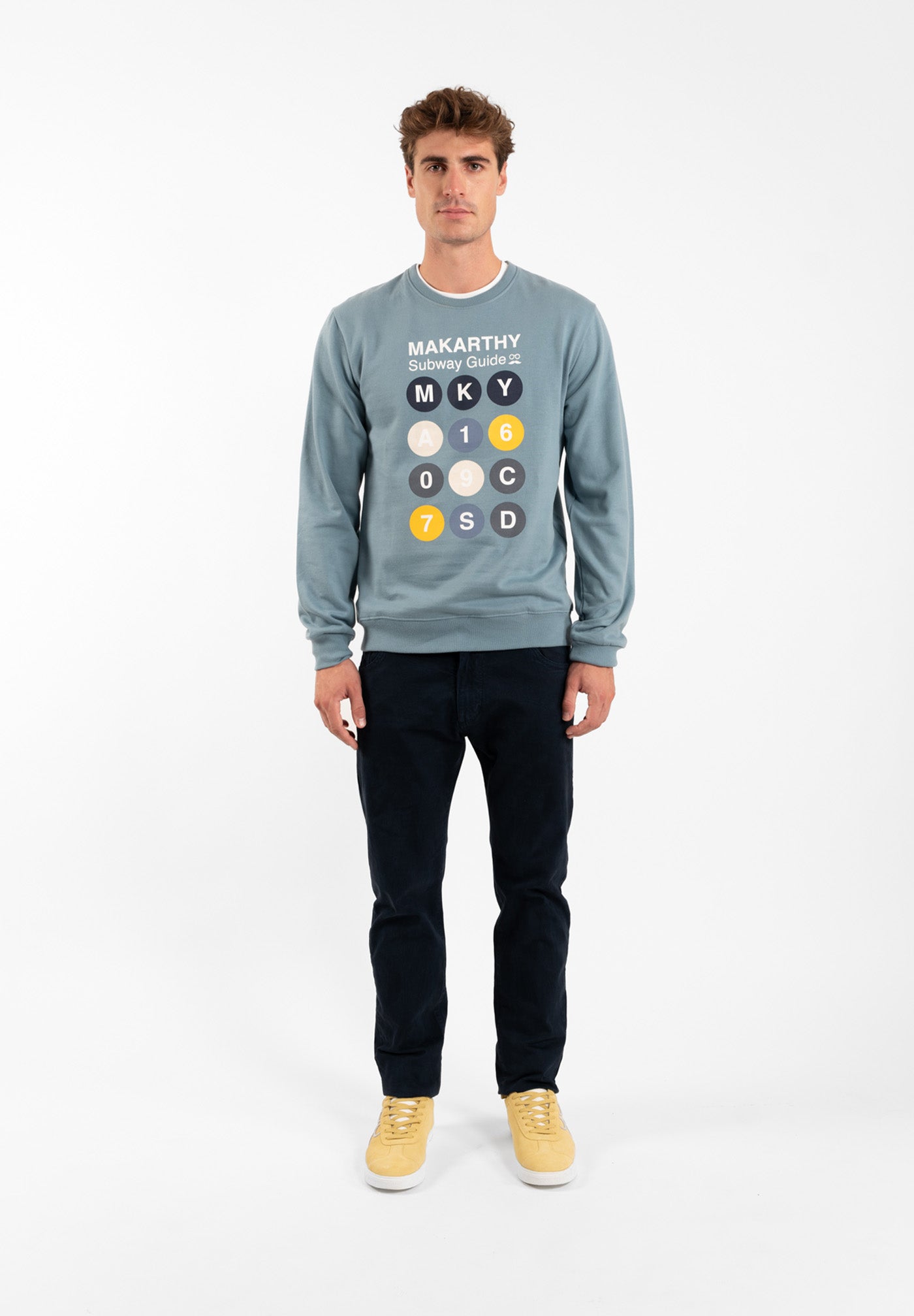 Sudadera Subway Azul Humo