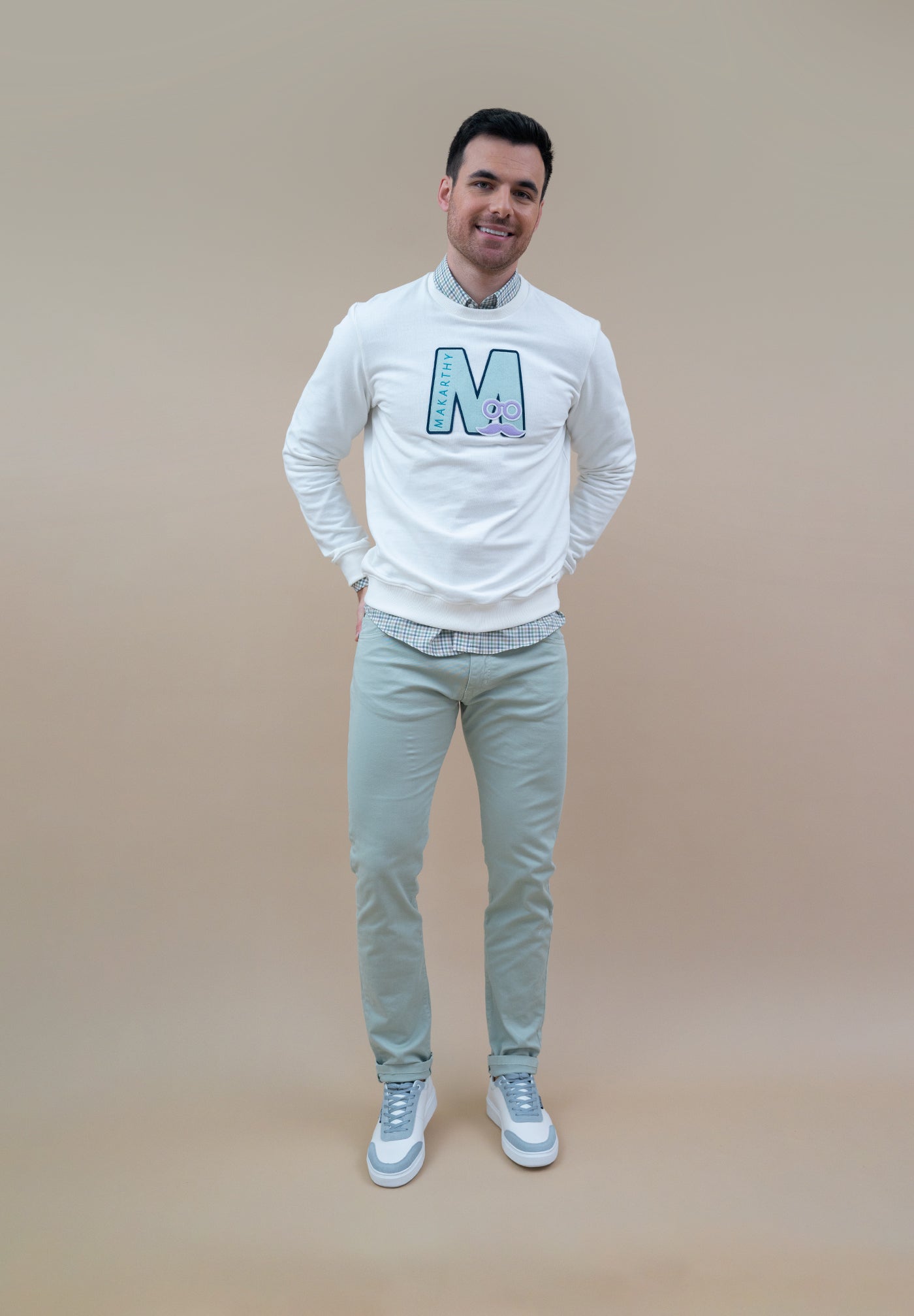 Sudadera M Blanco Roto