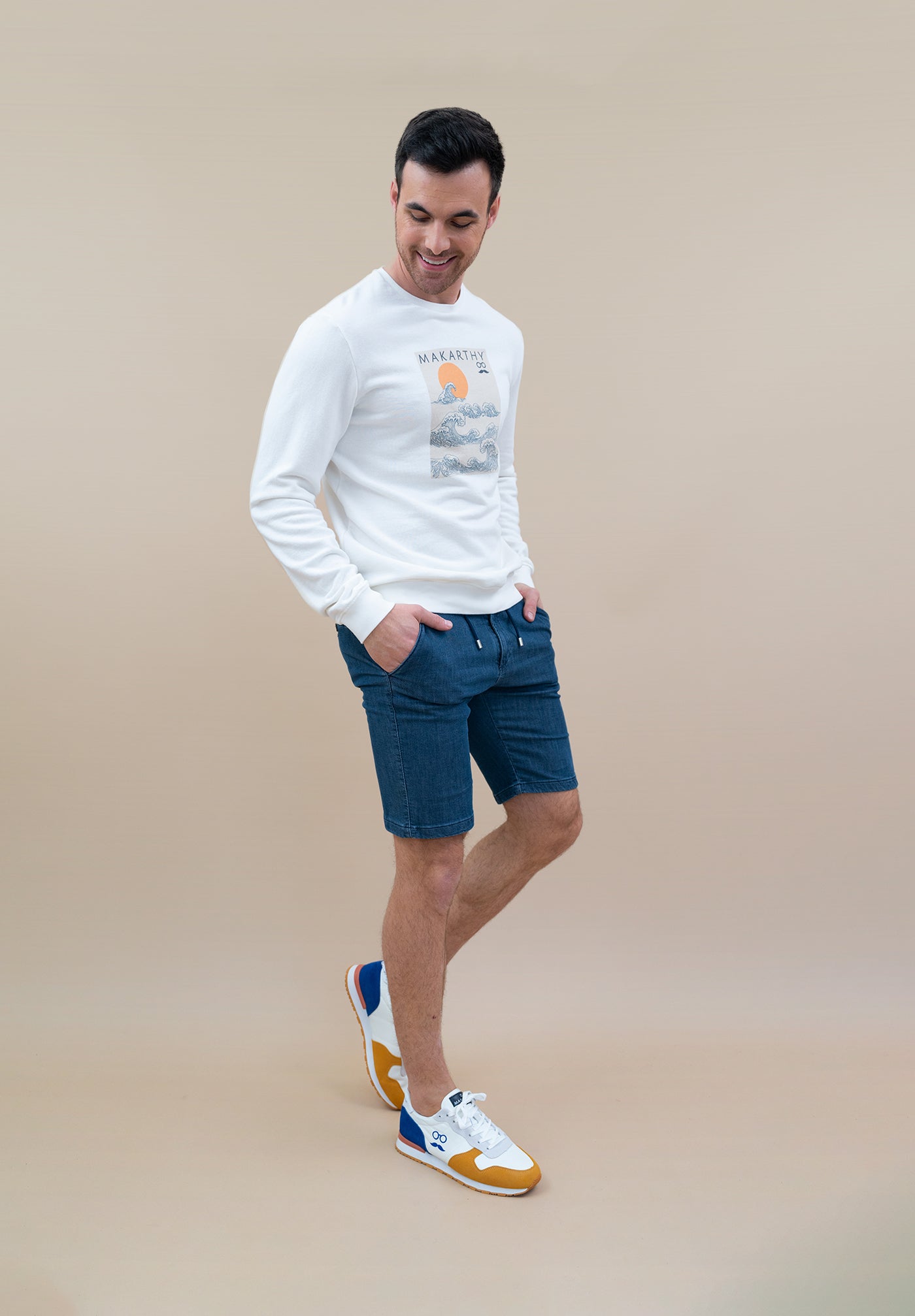 Sudadera Waves Blanco