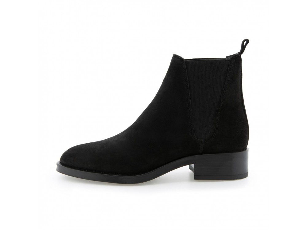 Botín serraje negro con elásticos 2349 de Alpe